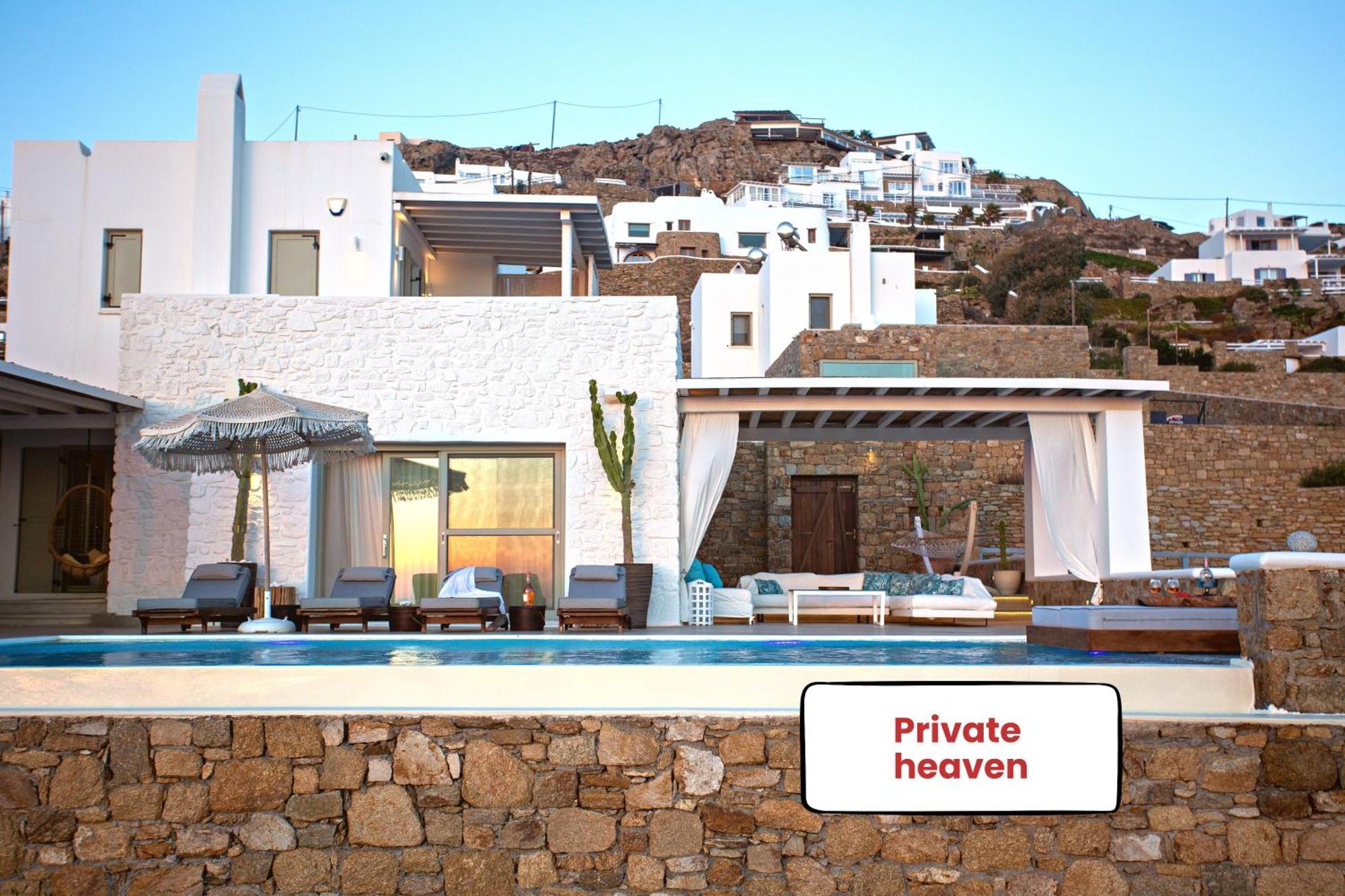 Villa Panamera Mykonos, Private Heaven, Supreme View! Fanari Екстериор снимка